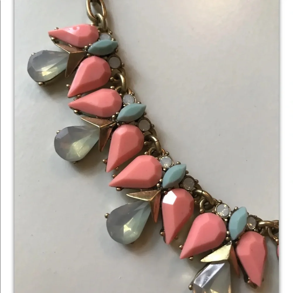 J.CREW EUC CRYSTALS STATEMENT NECKLACE - Picture 3 of 5